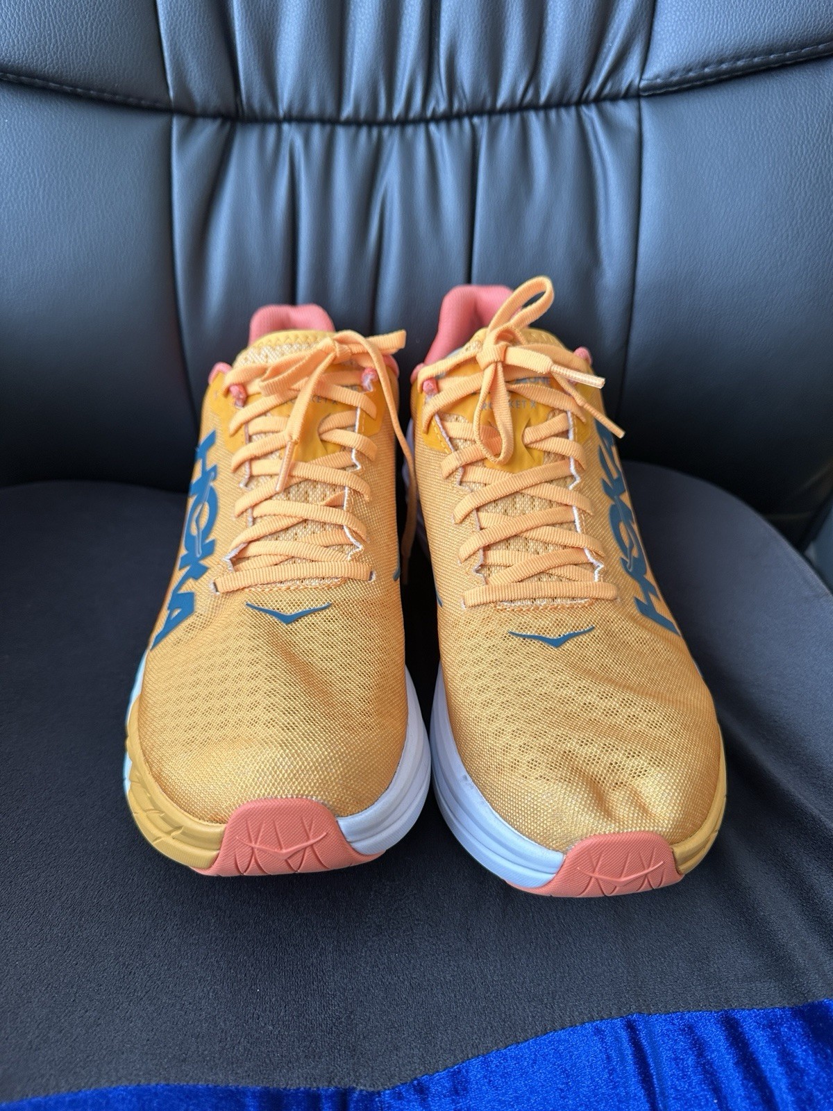 HOKA ONE ONE Rocket X Men's Running Shoes US 11 Men’s Breathable Yellow Orange
