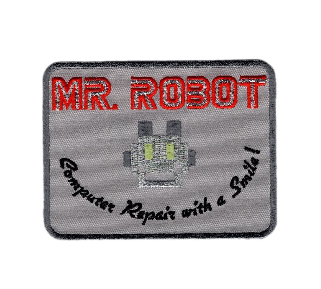 MR ROBOT FSOCIETY TV SHOW acu EMBROIDERED HOOK  PATCH