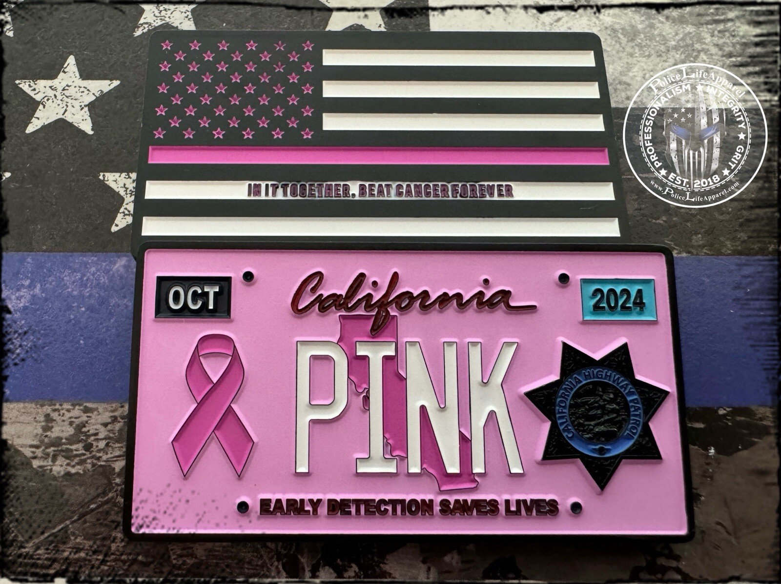2024 Cancer Support License Plate Challenge Coin