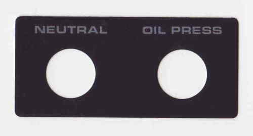 Bezzel Trim Oil Pressure Neutral  Harley FX Shovelhead Part 67833-75 NOS Vintage