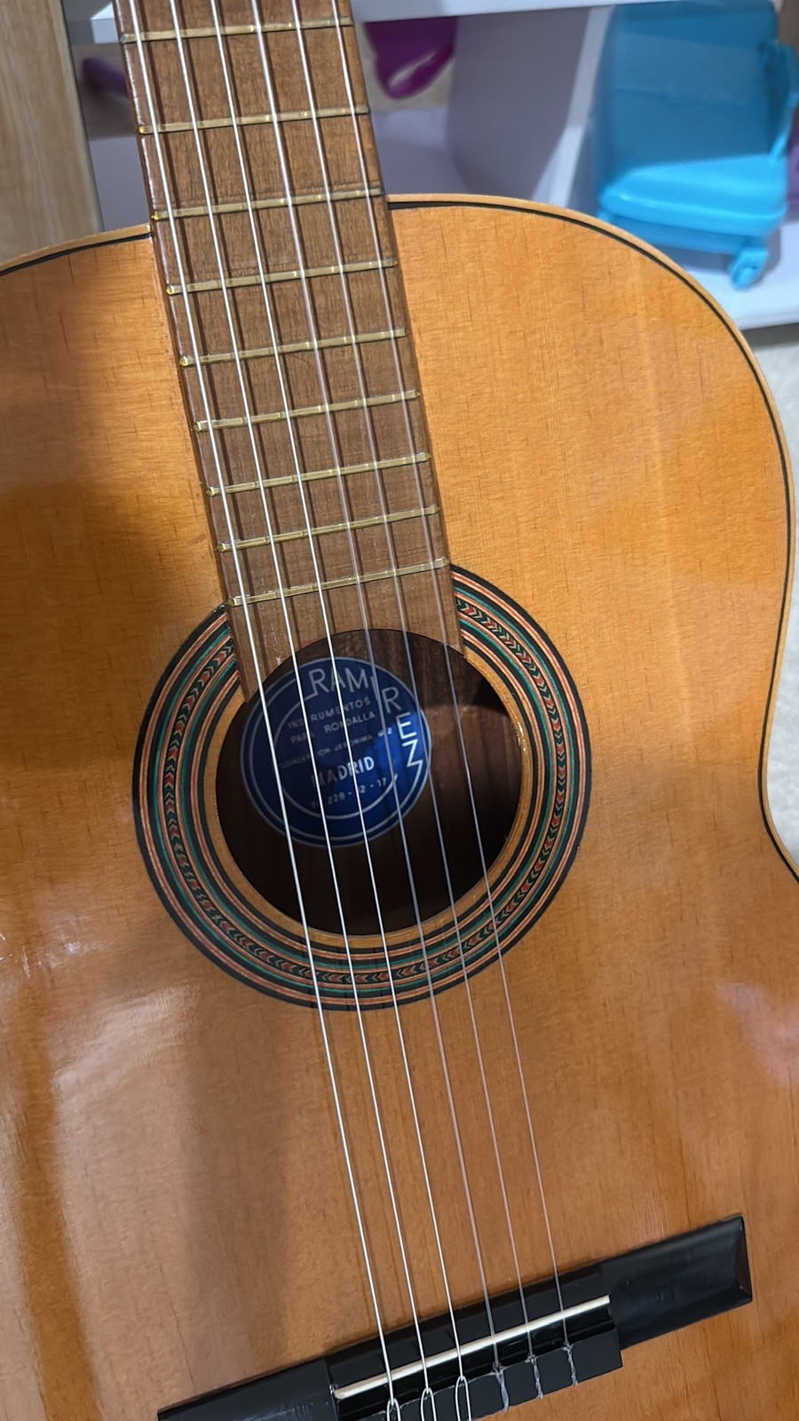 Ramirez Cedar Top Classical Guitar 1965