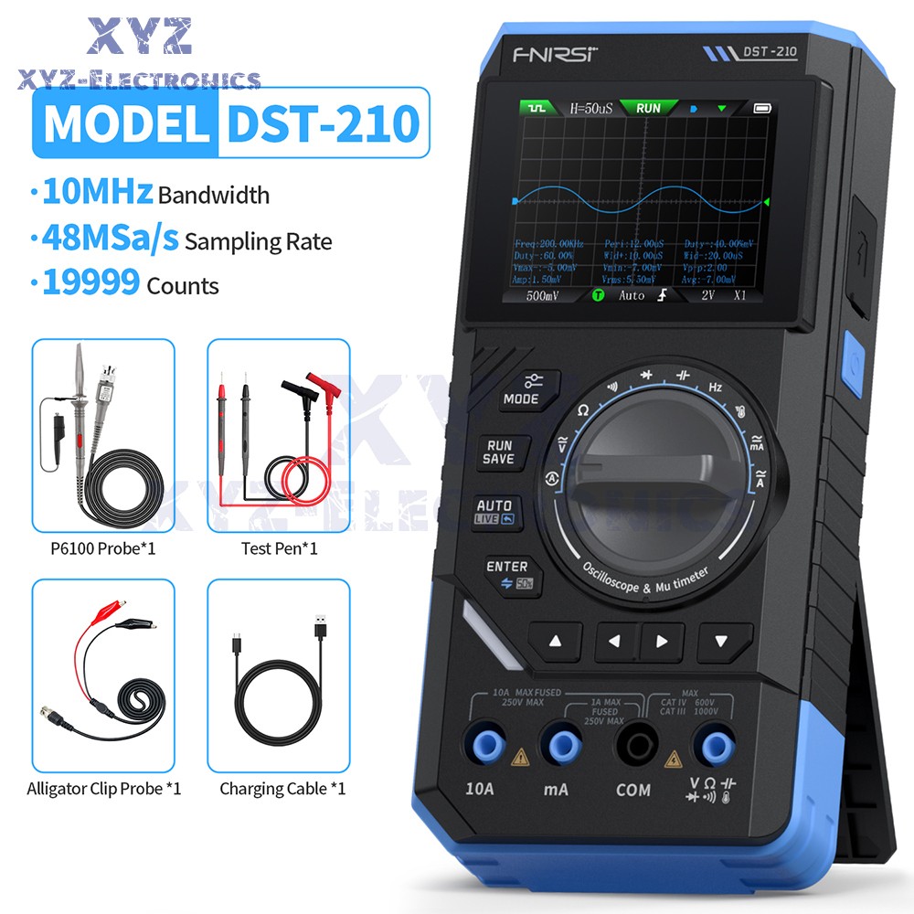 FNIRSI 2C23T DSO152 Digital Oscilloscope Multimeter Function Signal Generator US