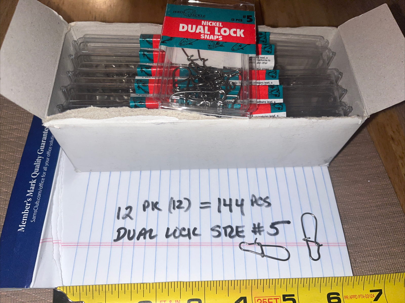 Jeros Dual Lock Snaps Size 5 144 Pieces