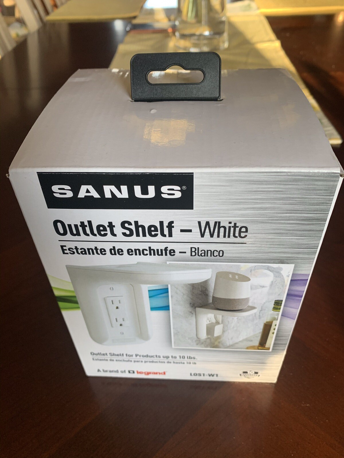 Outlet cover/shelf