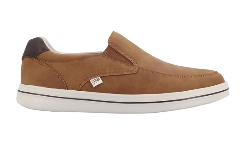 IZOD BARLOW Men's Casual Slip On Memory Foam Shoes Brown Size 9.5NEW