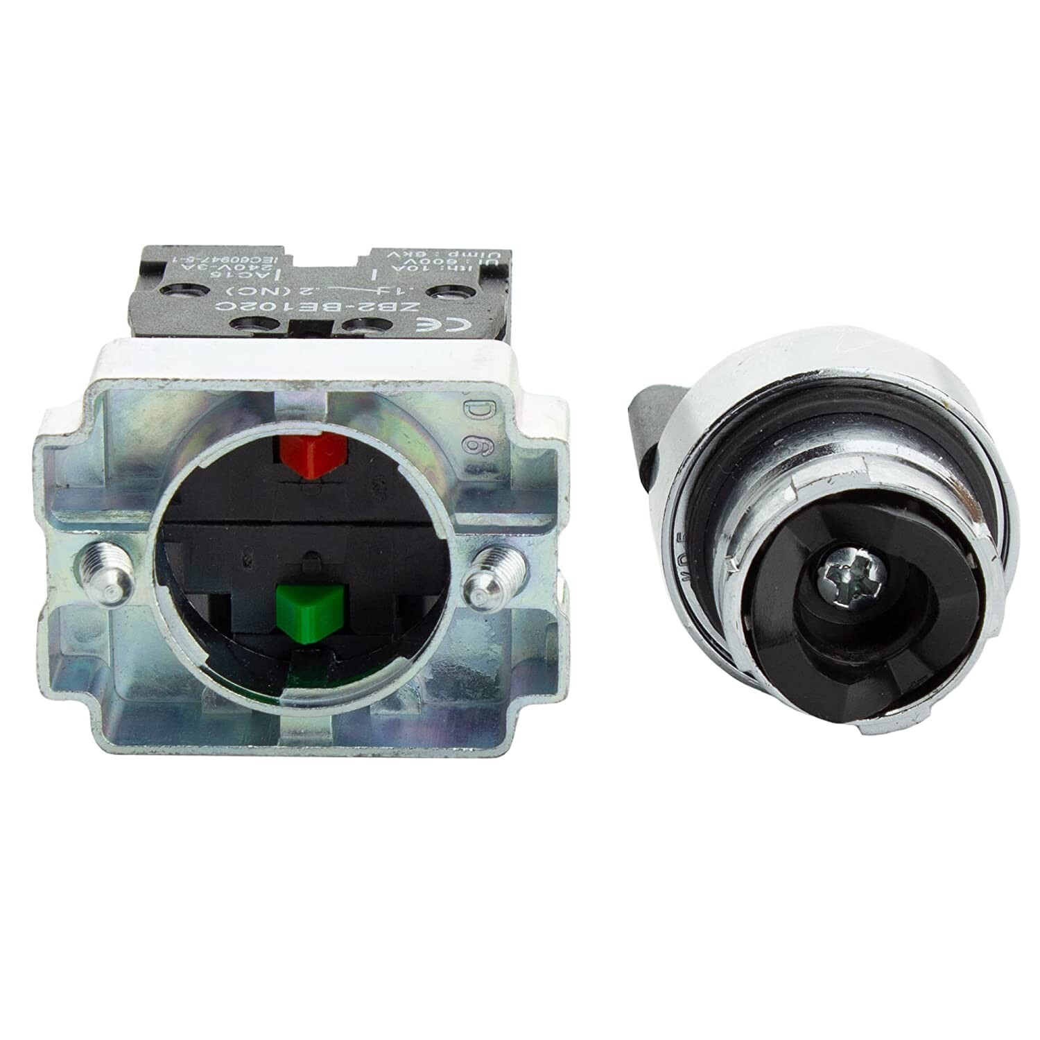 Rotary Switch 2-Position Maintained NO NC 22mm 220V 10A (1 Pack)