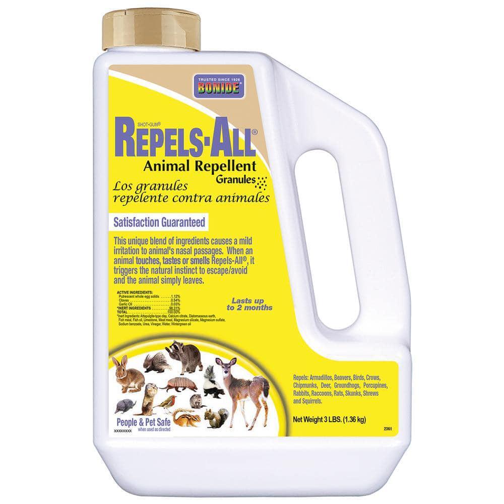 Bonide 3 lbs Repels-All Animal Repellent Granules Squirrels Deer Rabbit Raccoon