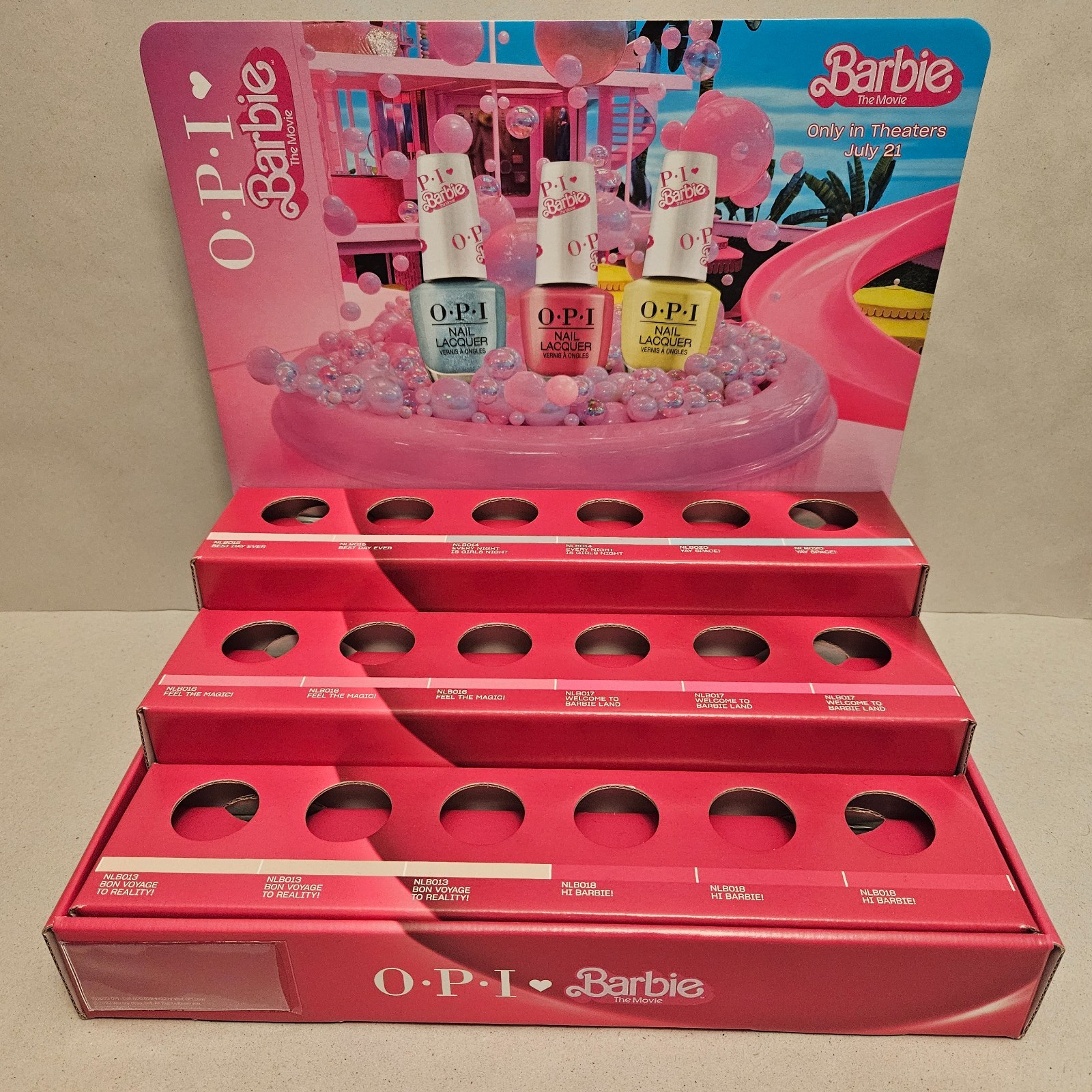 Barbie the Movie OPI Nail Polish Promotional Display Stand (EMPTY)