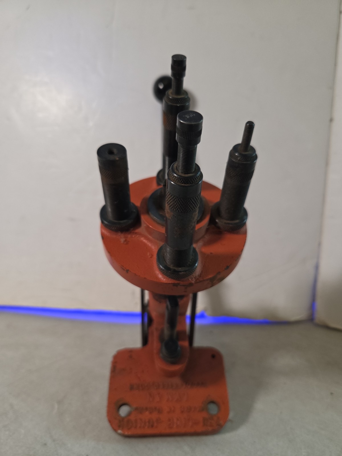 Vintage Lyman Tru-Line Junior Reloading Press W/ Posts - TESTED WORKS SEE NOTES