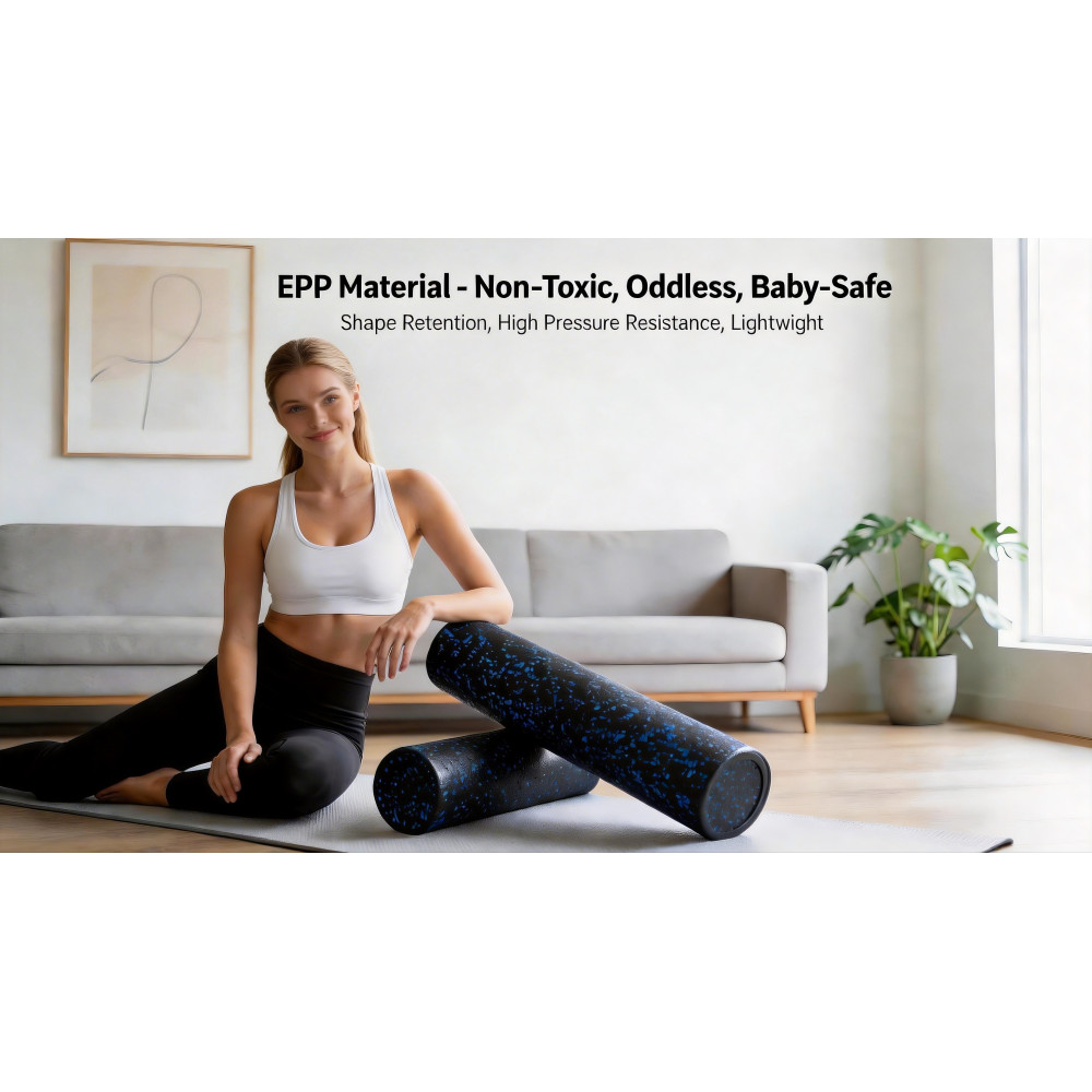 60cm High Density EPP Foam Roller Solid Yoga Muscle Recovery Massage