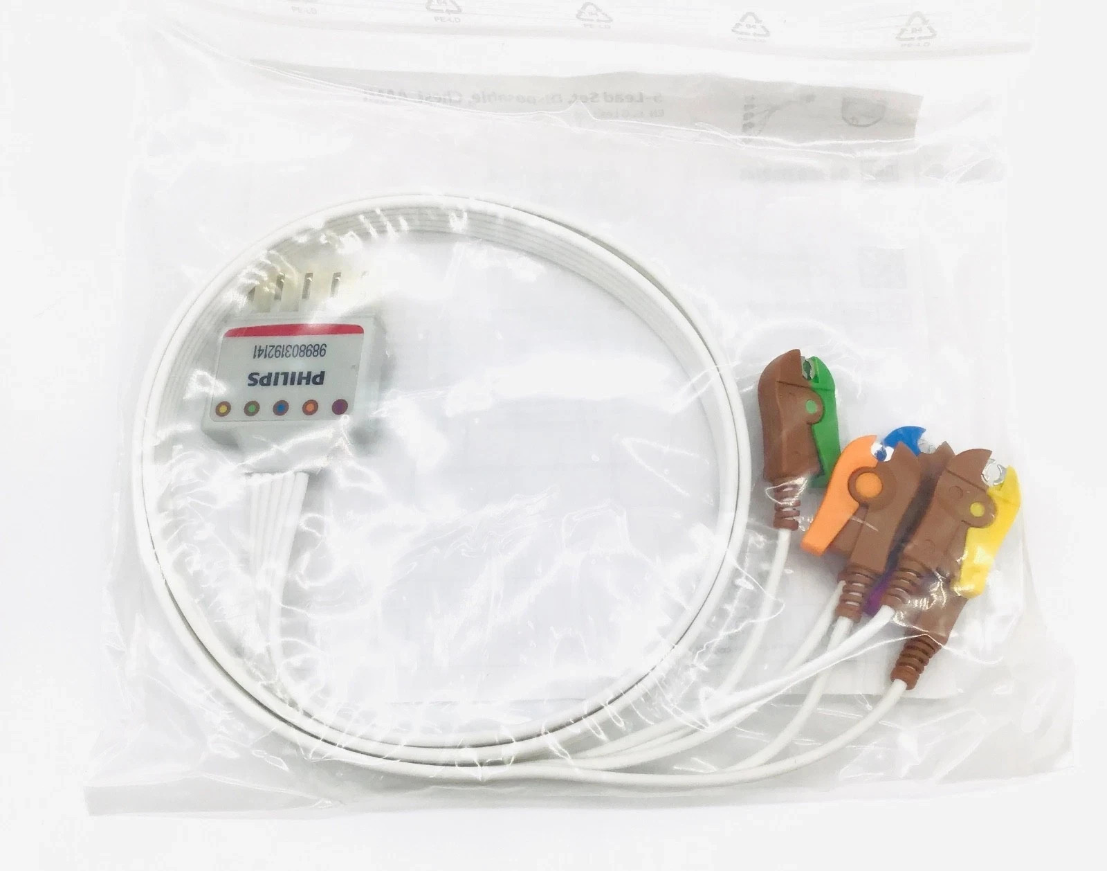 Philips 5-Lead Set Disposable Chest Cable AAMI 989803192141