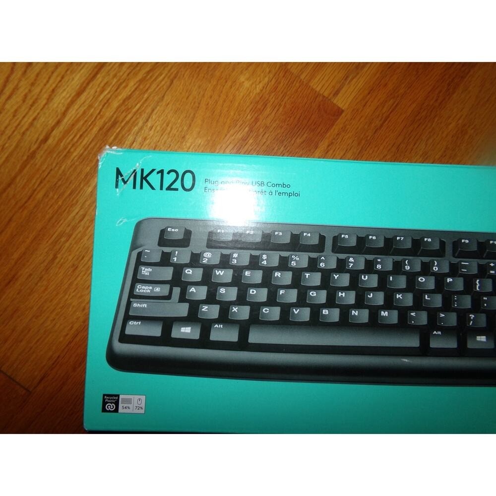 Logitech MK120 Plug and Play USB Combo New in Box