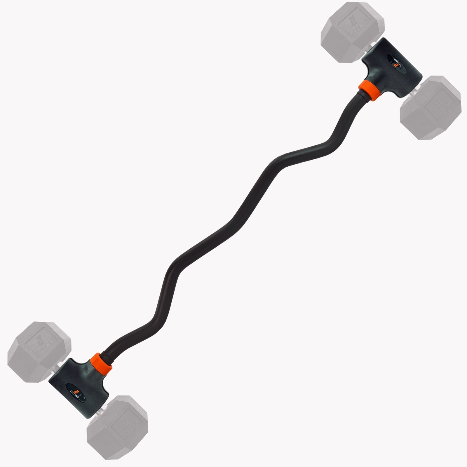 EZ Curl Bar Dumbbell Converter, Adjustable up to 200 LB, Home Gym Barbell Bar