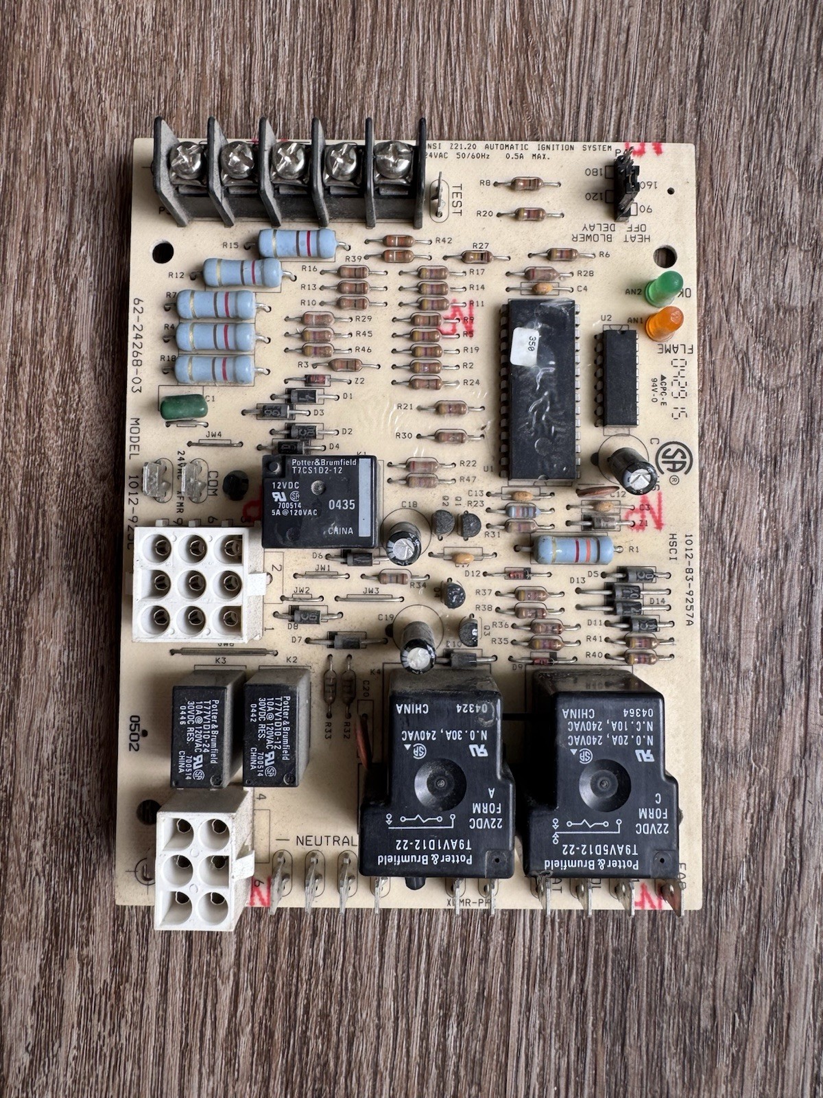 Furnace Control board 1012-83-9257A 62-24268-03