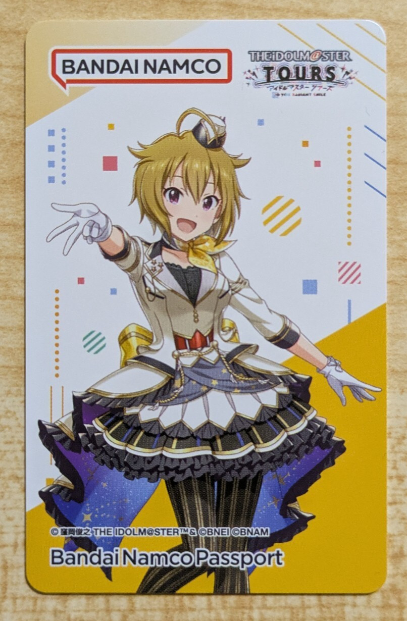 SHIPS FROM USA Bandai Namco BANAPASSPORT Card The Idolmaster Tours bana passport