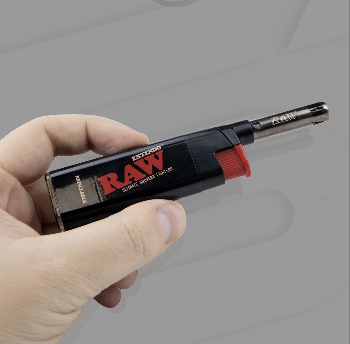 Zig Zag Ultra Thin KING Size Pre-Rolled Cone +Raw Torch Phoenix Extendo Lighter