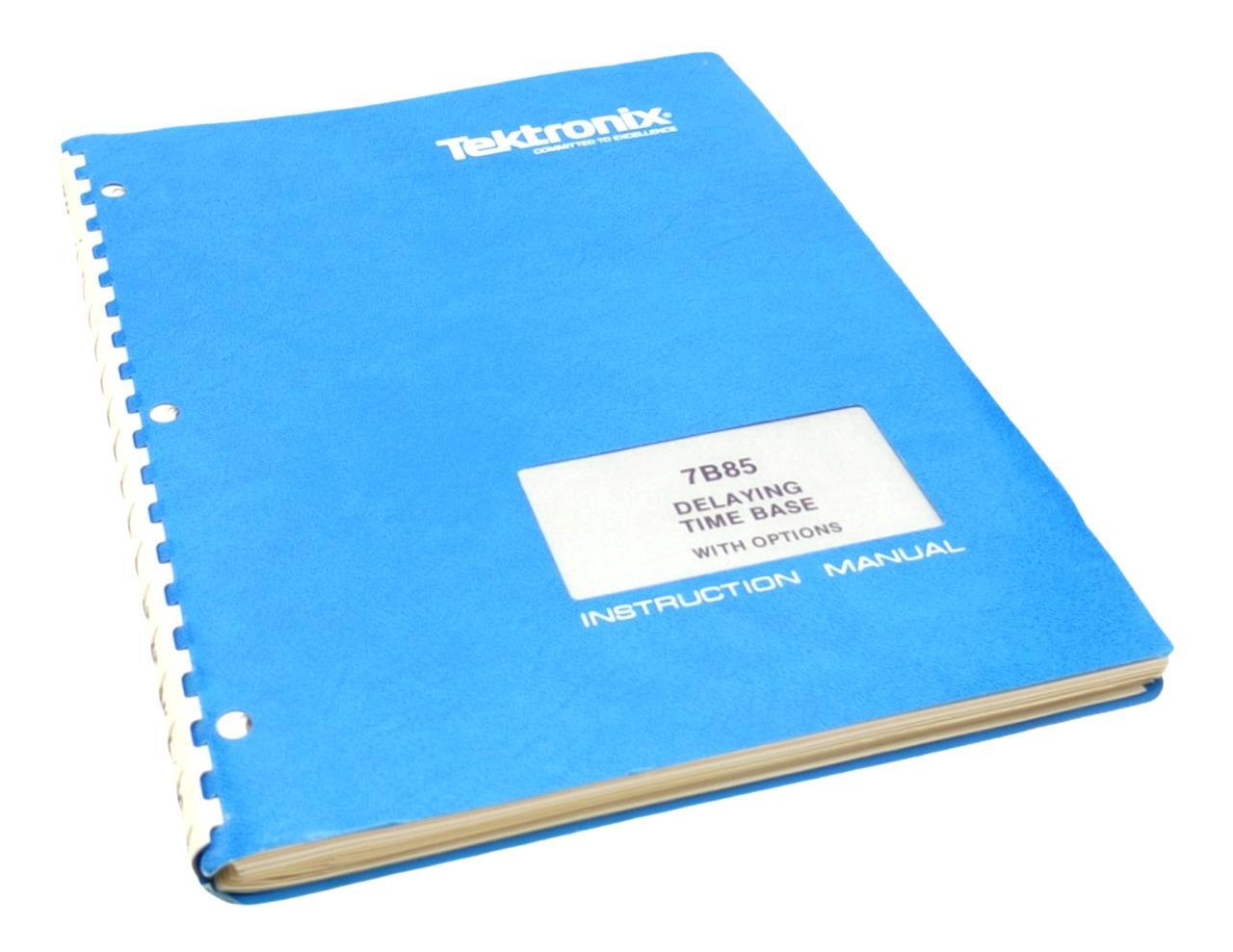 Tektronix 7B85 Delaying Time Base With Options Instruction Manual