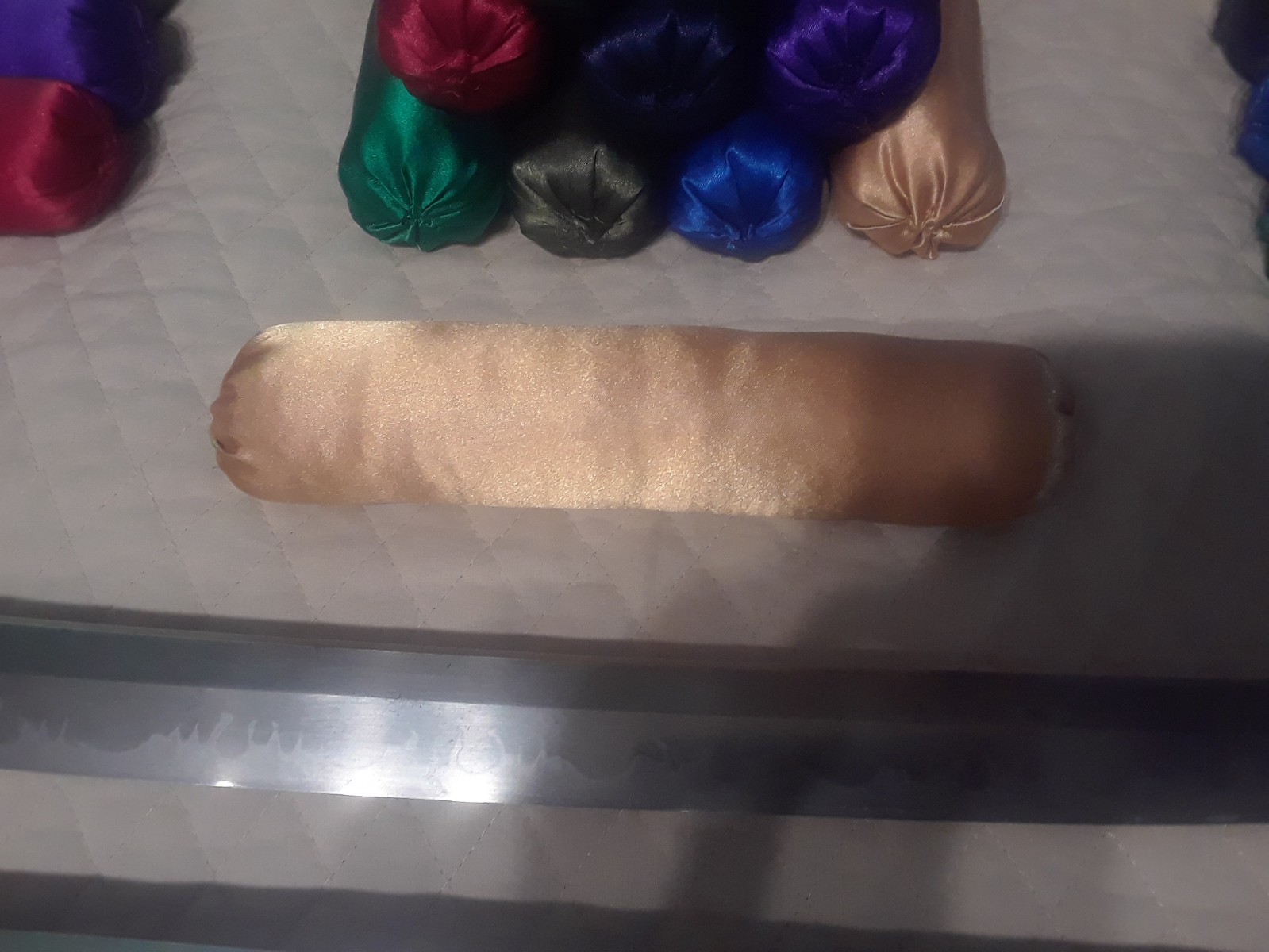 Handmade Japanese-Style Satin Makura (Sword Pillows)