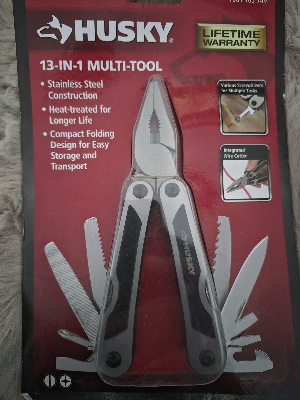 Husky 13-in-1 Stainless Steel Multi-Tool Folding Pliers Model 99367