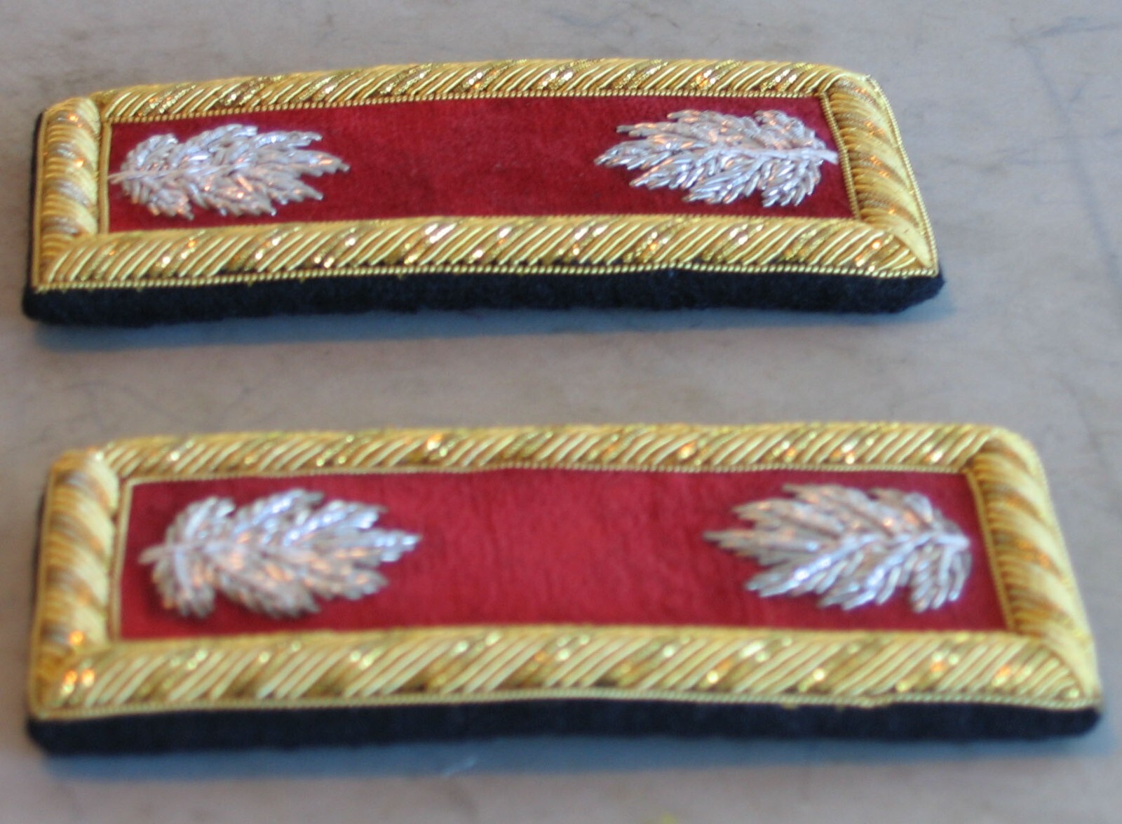 Lt Colonel Shoulder Boards, Artillery,  Civil War, New
