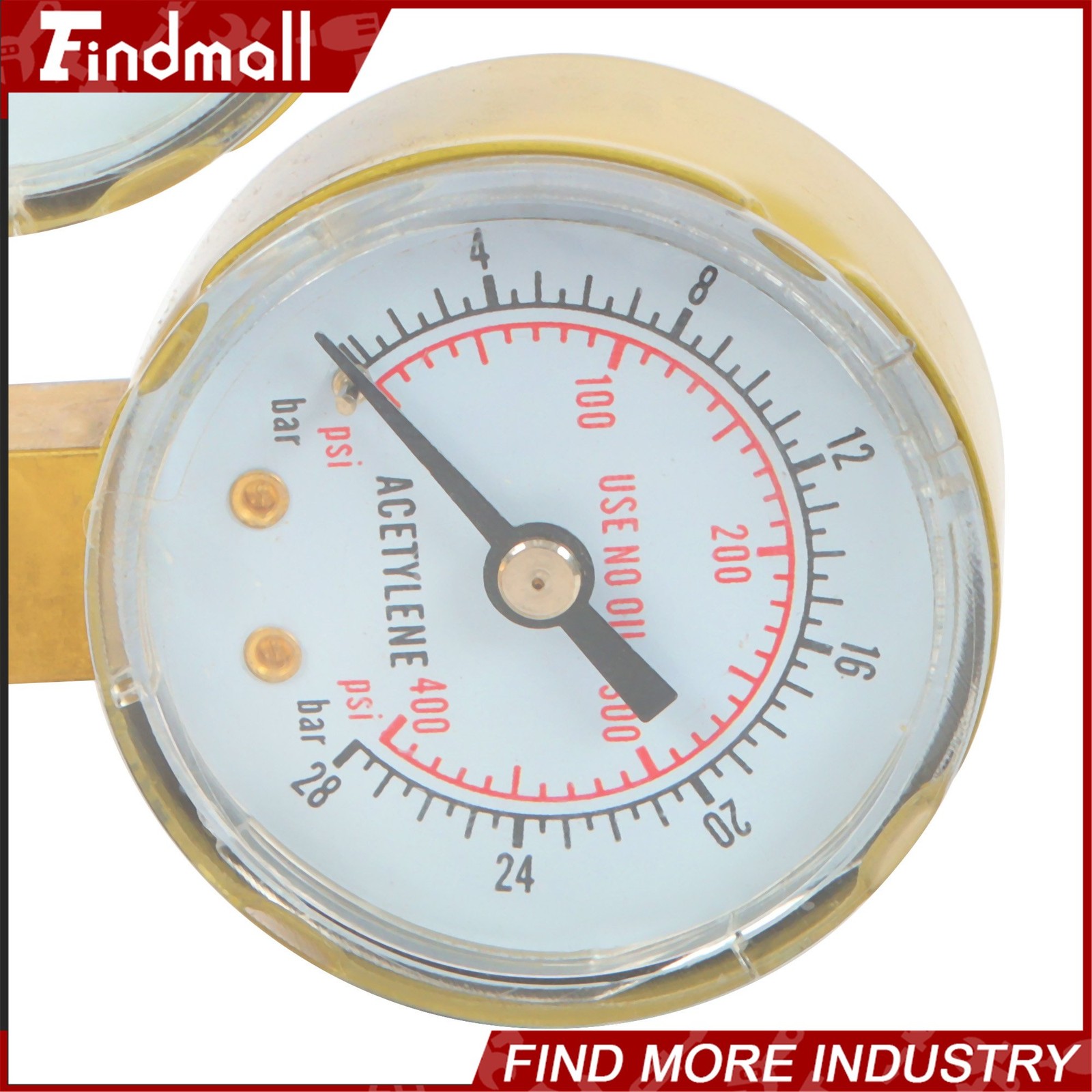 Welding Torch Acetylene Regulator Two Gauges CGA200 Durable Solid Brass Unit