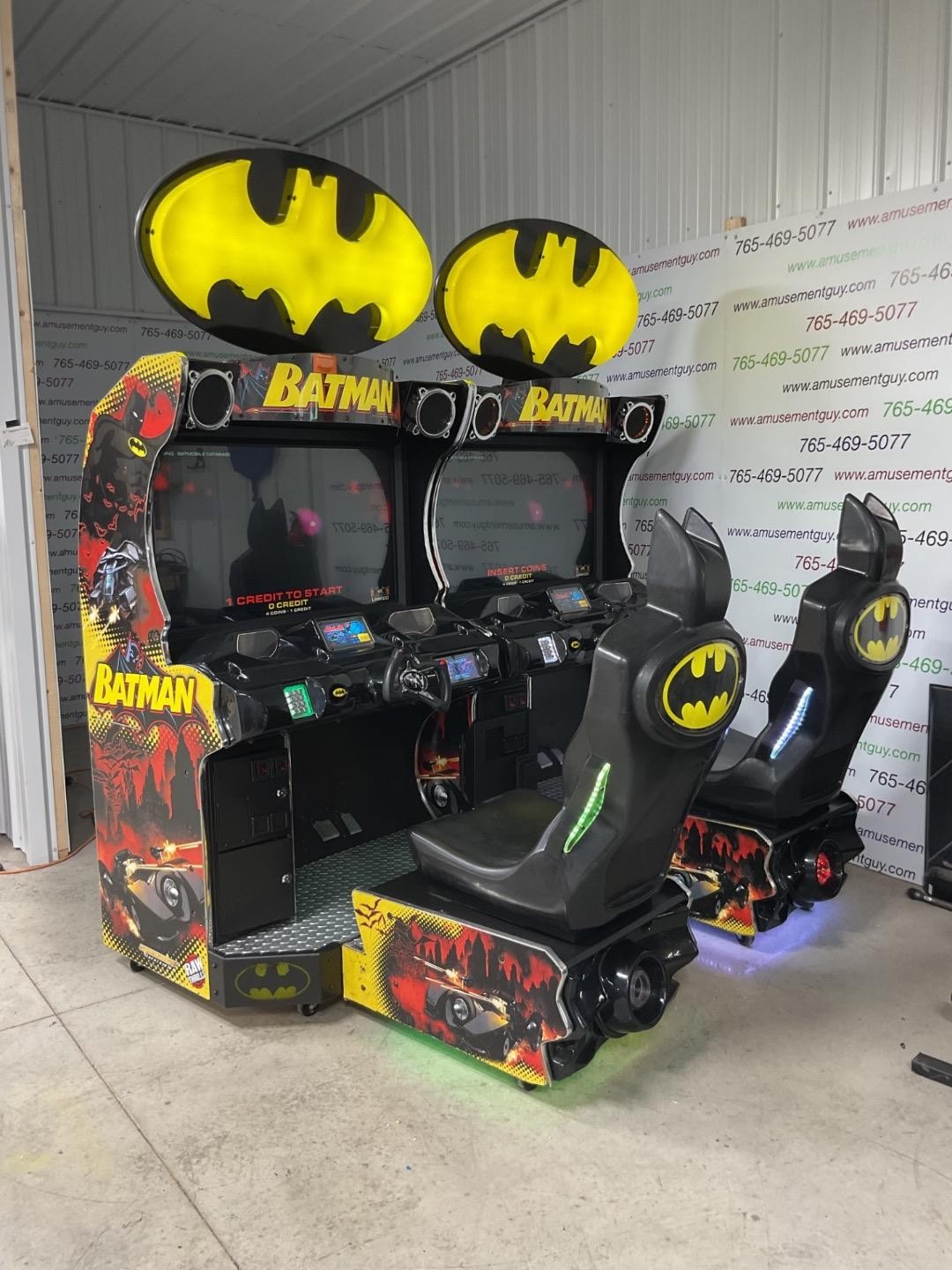 Linked set Batman by Raw Thrills COIN-OP Sit-Down Driving Arcade Video Game
