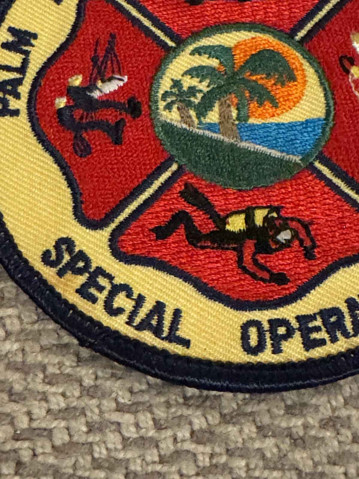 Palm Beach County Florida Fire Rescue “Special Operations” 3.5” Cloth Patch