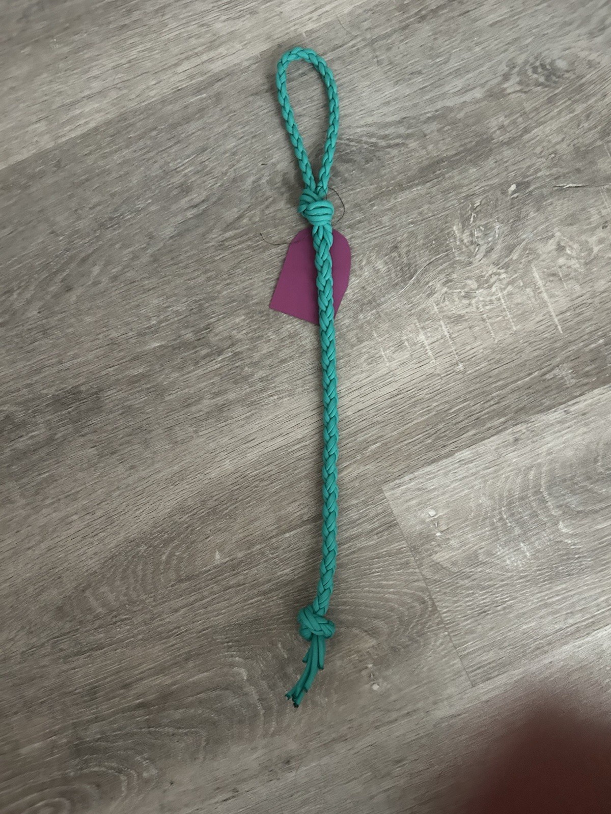 Teal Paracord Over Under Whip