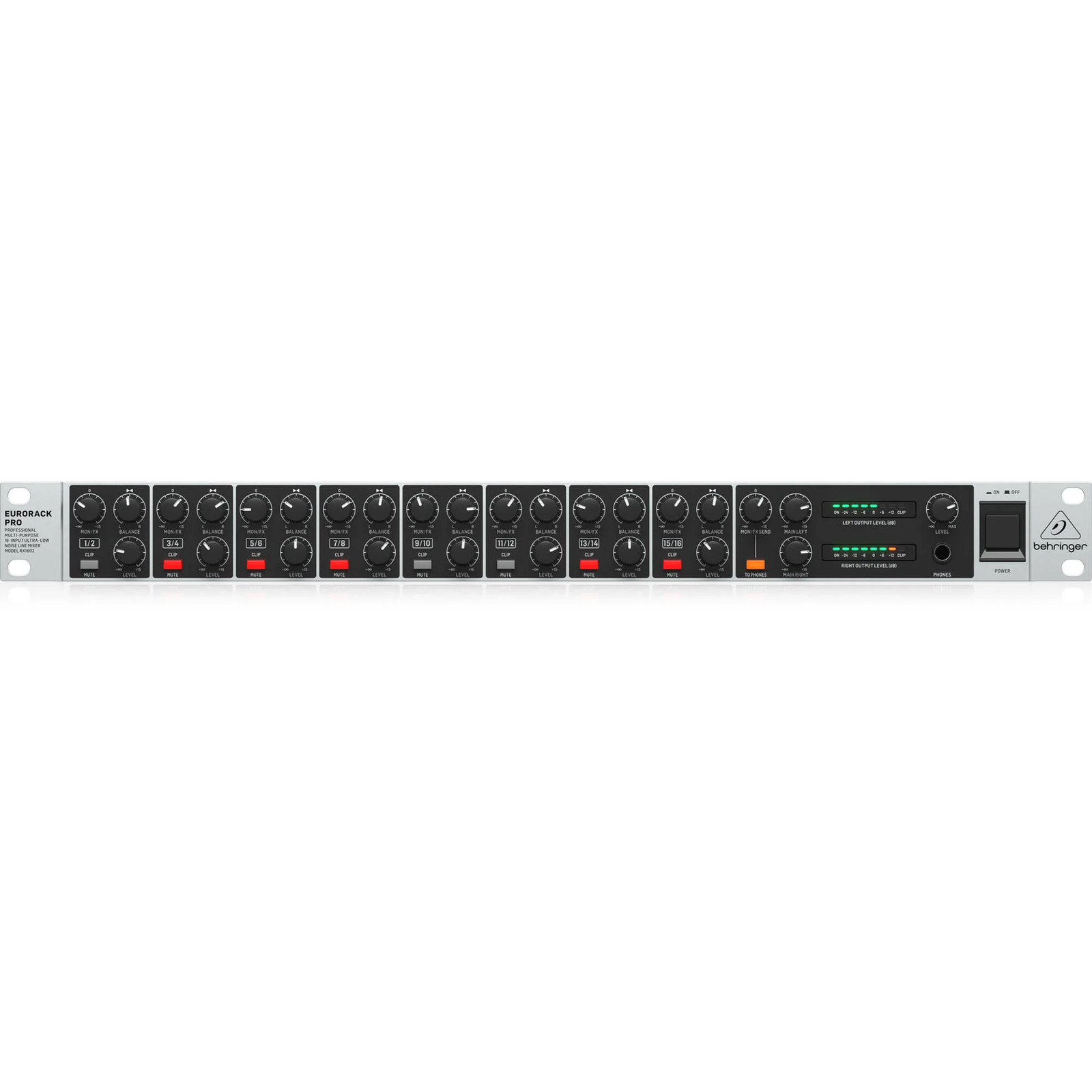 Behringer Eurorack Pro RX1602 V2 Stereo Line Mixer