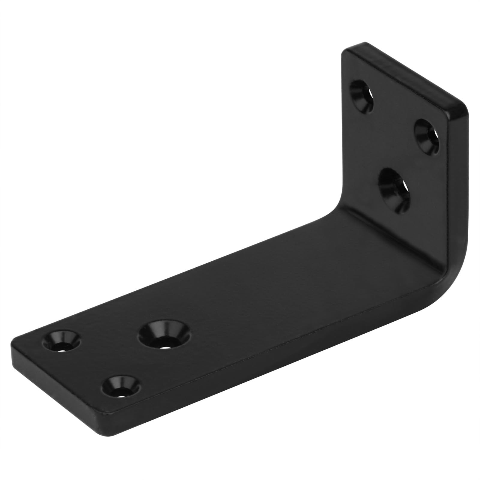 6 PCS 4x2 Inch Heavy Duty Corner Brace Black Brackets 90 Degree Steel 1/4 Inch