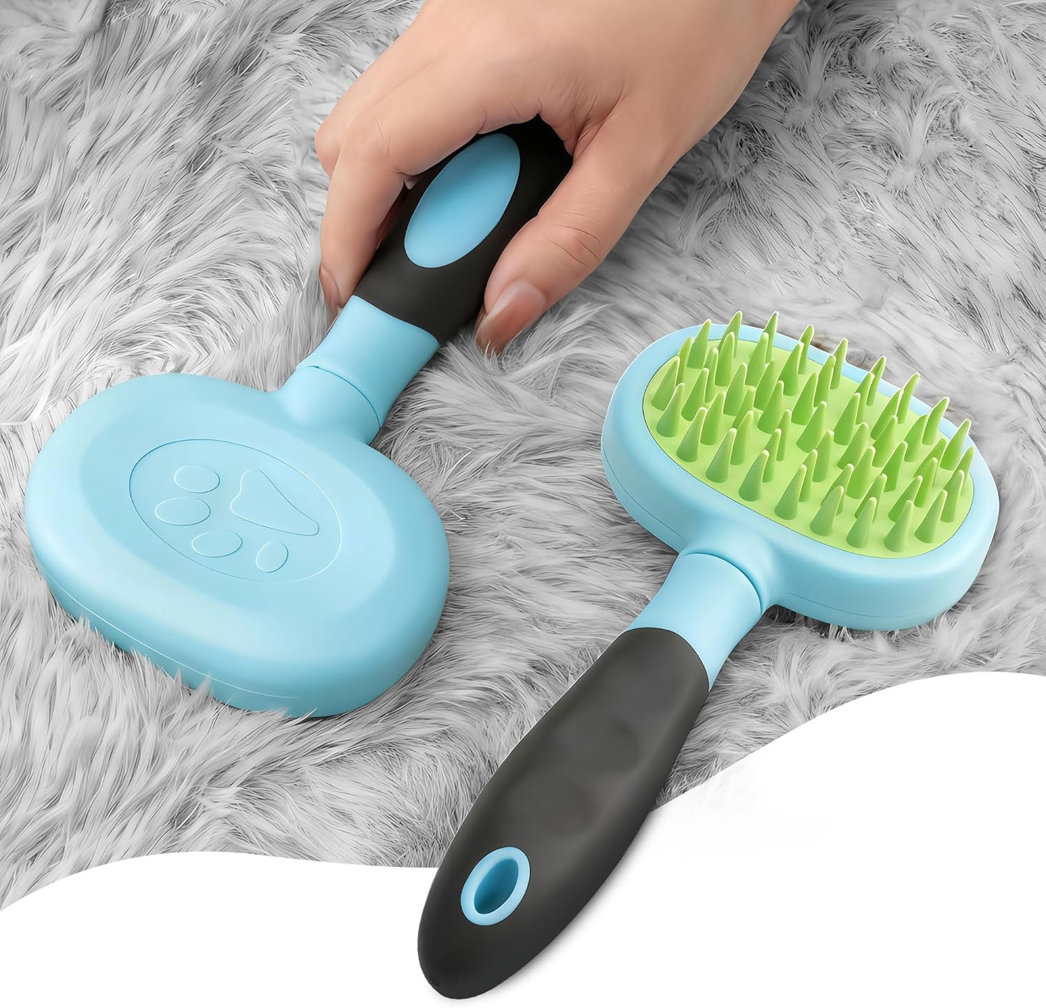 Silicone Hand Held Carpet Rake, Making Carpets Fluffy Again, Clean Hair, Let Car