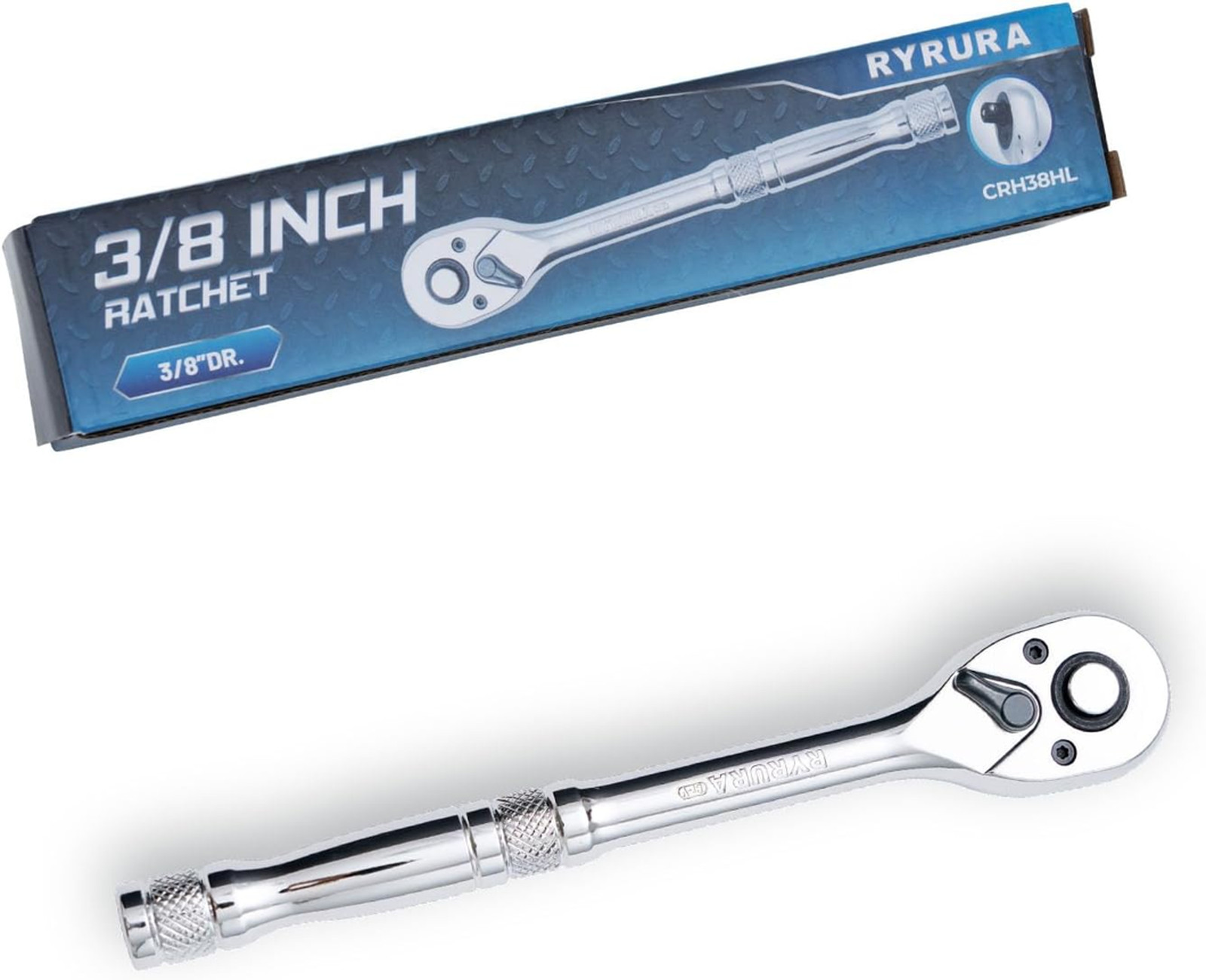 3/8 Inch Drive Ratchet Wrench Chrome Vanadium 72-Tooth Quick Release Reversible