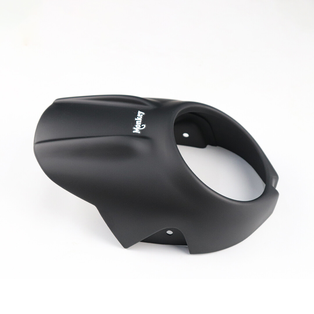 HEADLIGHT COVER WINDSCREEN WINDSHIELD BLACK V.2 FOR HONDA MONKEY Z125 2018-24