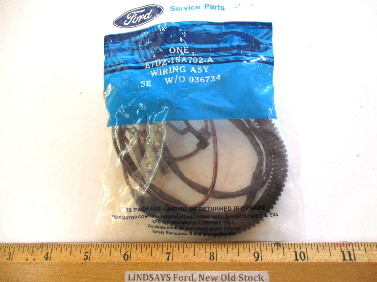 FORD 1987/1989 TAURUS & MERCURY SABLE "WIRING ASSY" (LAMP, ENGINE COMPARTMENT)