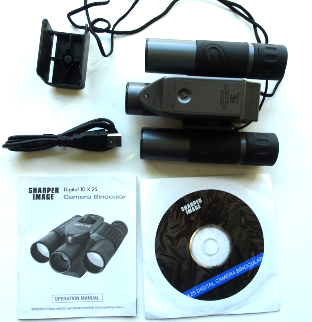 Sharper Image Digital 10 X 25 Camera Binocular W/Original Instructions+++