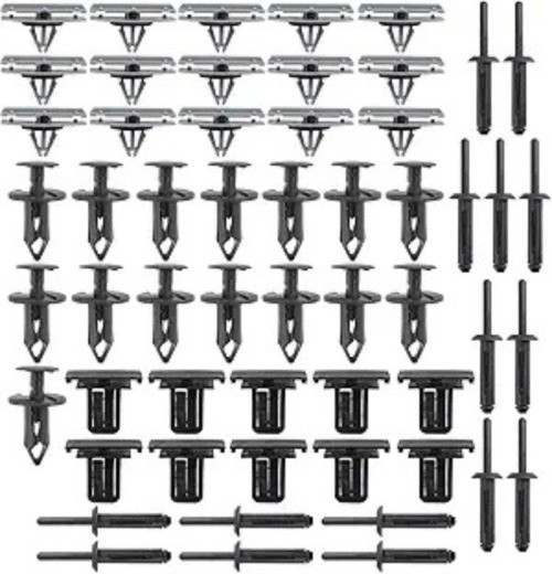 55pcs Fenders Mounting Clips Wheel Fender Flare Clips Hardware Kit Fits for Jeep