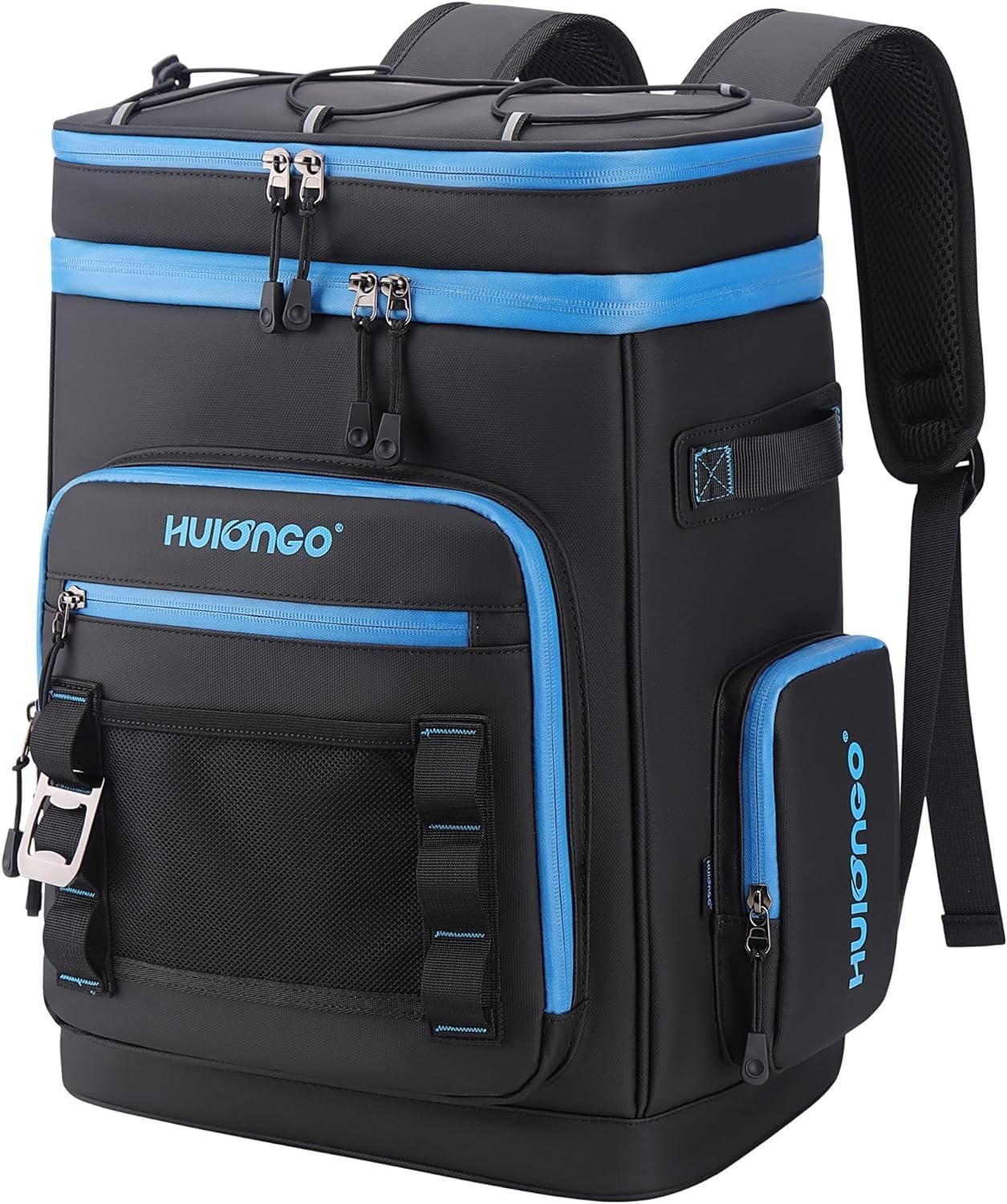Hulongo 30l Large Waterproof Leakproof Cooler Backpack for Men & Large, black
