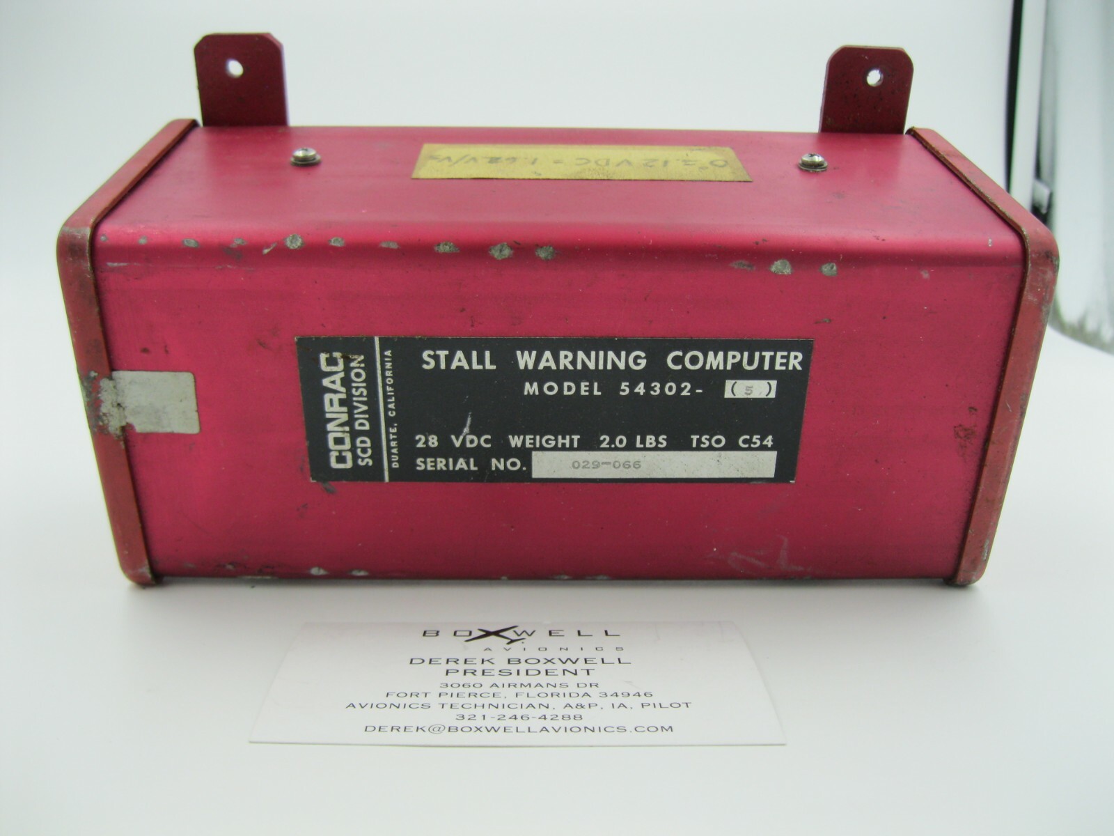 Conrac Stall Warning Computer 54302-5
