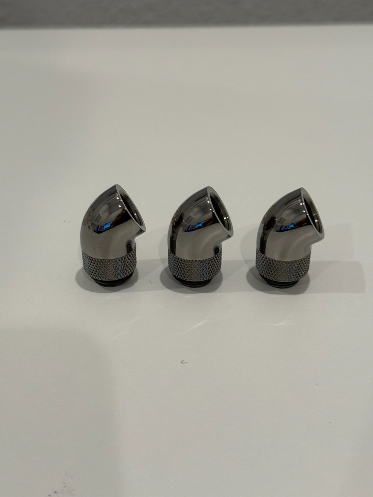 3x Bitspower Black Sparkle G1/4" Dual Rotary 60° Extender -BP-BS60R