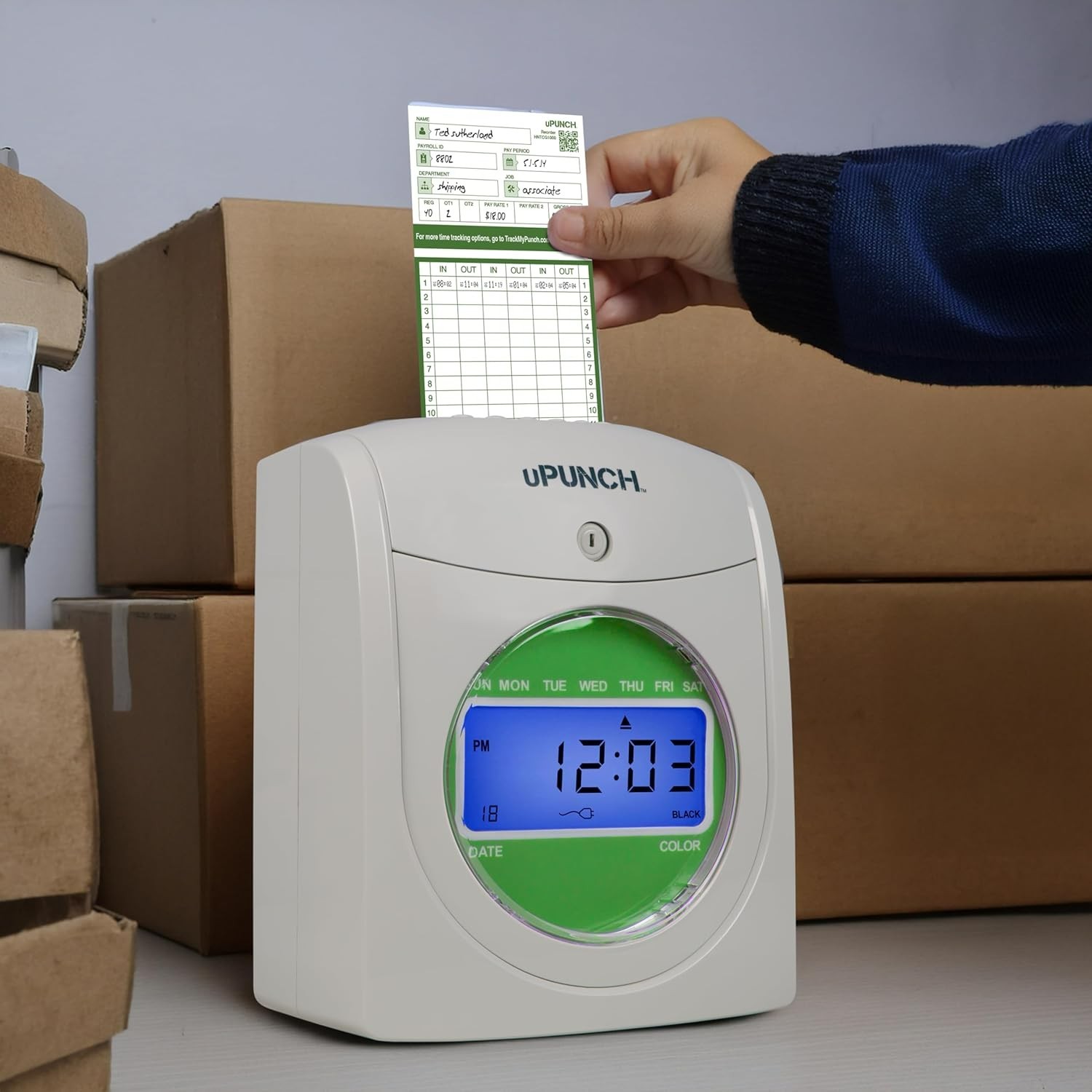 Professional Time Clock Cards - 50 Pack, Solid Design for Accurate Time Tracking