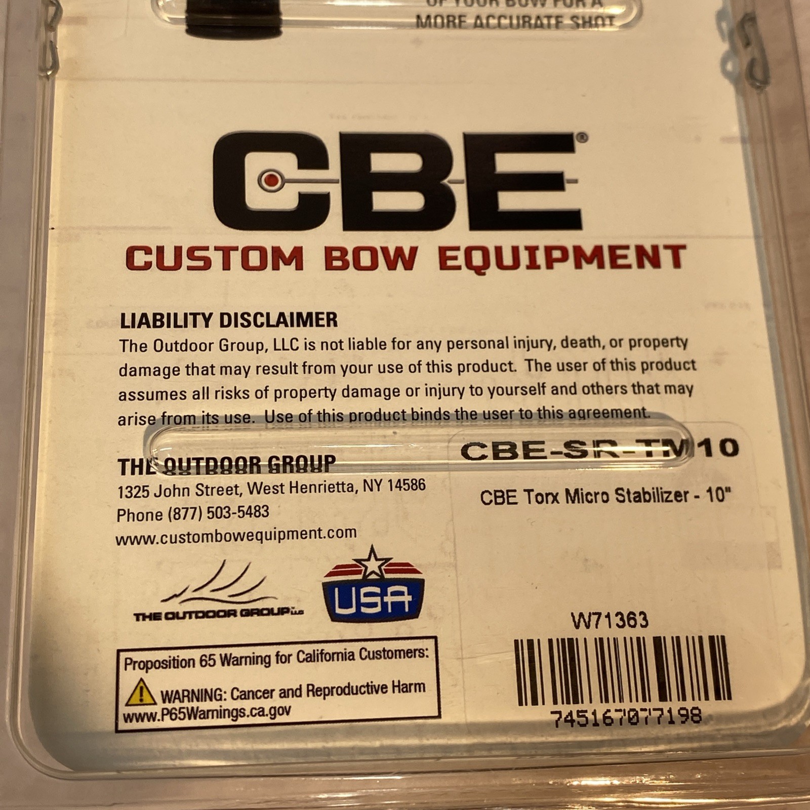 CBE Torx Stabilizer 10" - CBE-SR-TM10
