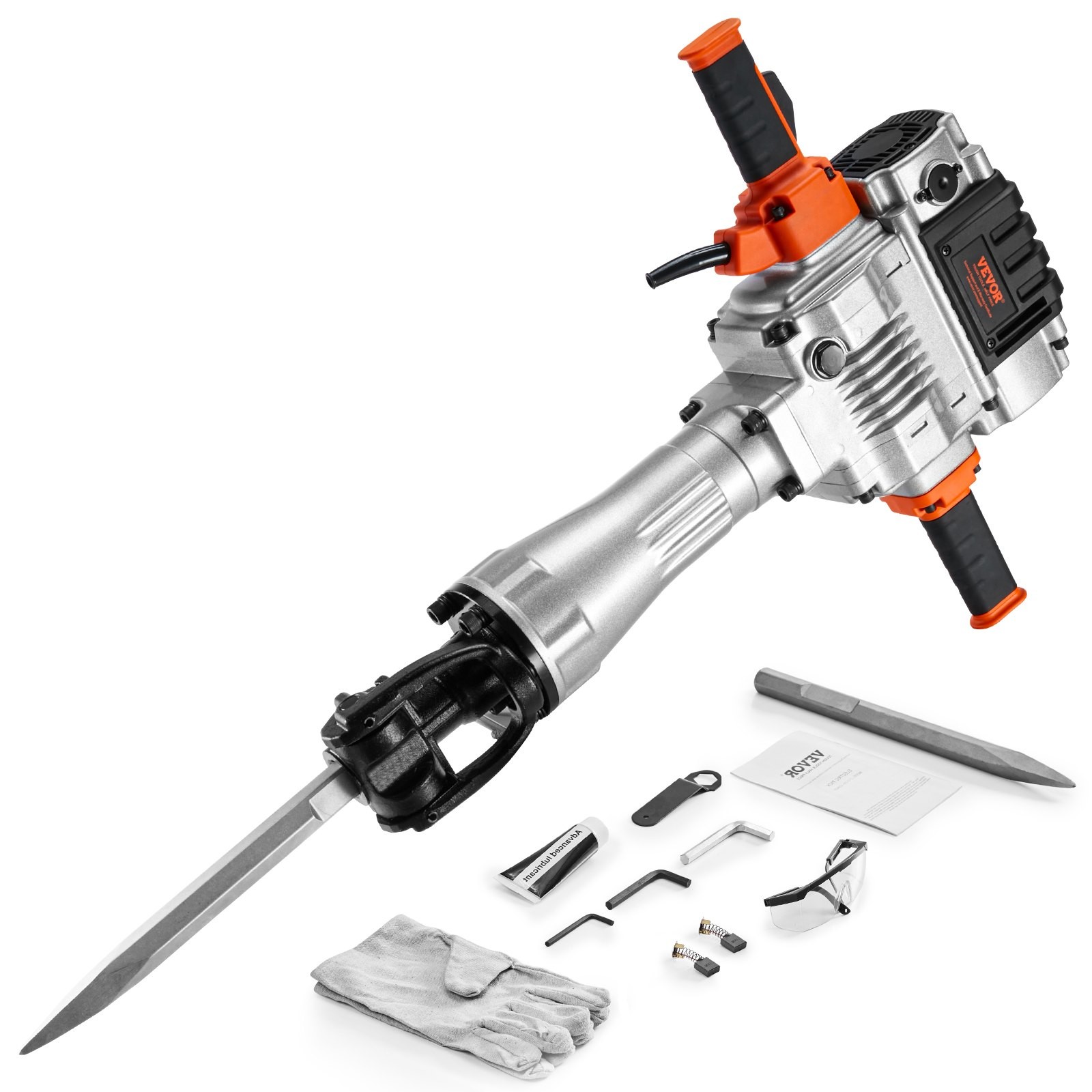 VEVOR Demolition Jack Hammer,2100W Electric Jackhammer Heavy Duty,1650 BPM Indus