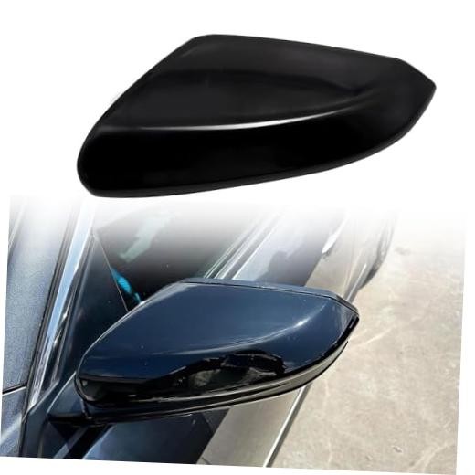 Left Driver Side Mirror Cap Cover Glossy Black Compatible With Honda Civic