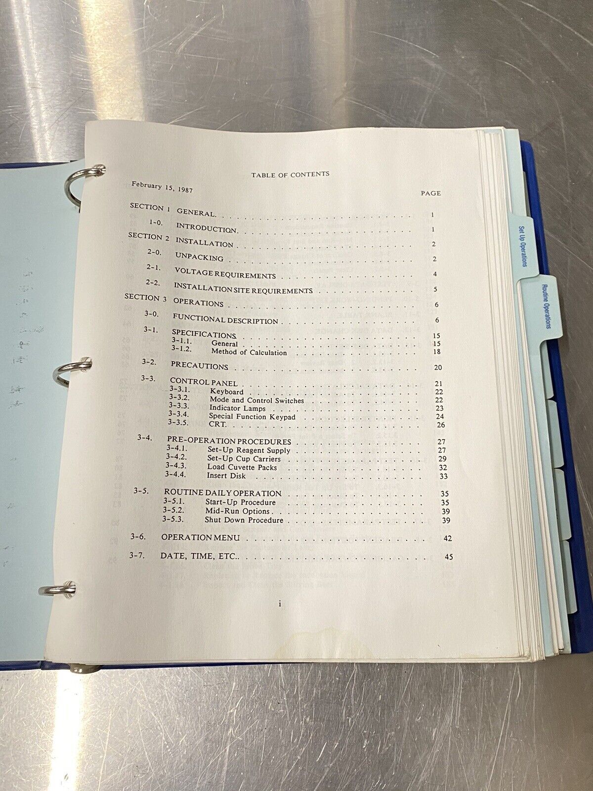 Olympus Demand Blood Chemistry Analyzer - Users Guide / Instructions Manual