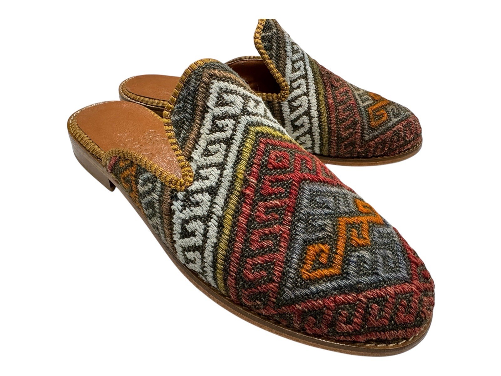 Handmade Rug Slipper US-9,5 (EU-42) (sole-hard leather. lining-lambskin) for Men