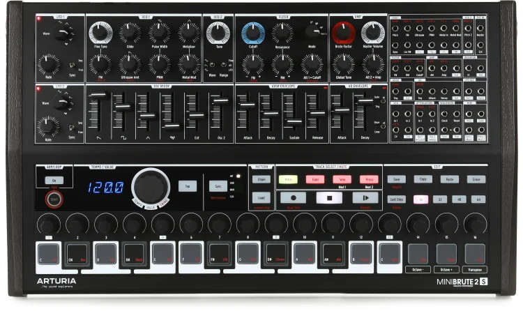 Arturia MiniBrute 2S Semi-modular Analog Sequencing Synthesizer