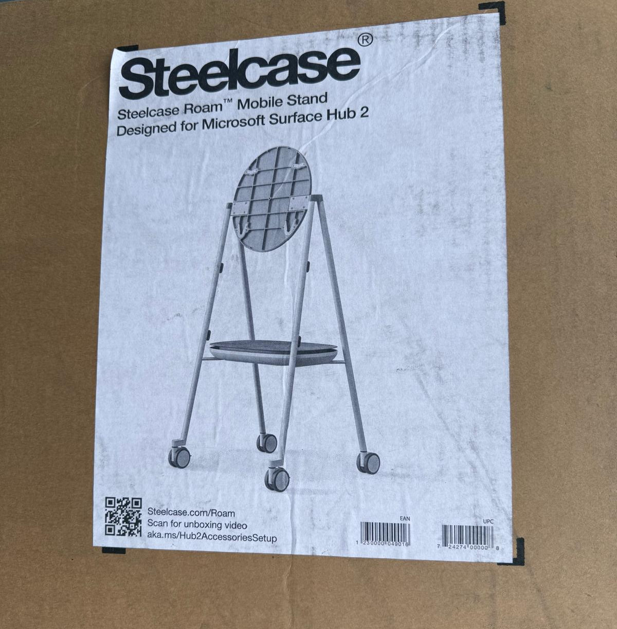 Steelcase Roam Mobile Stand Surface Hub 2S 50" Cart | NEW SEALED | STPM1CART