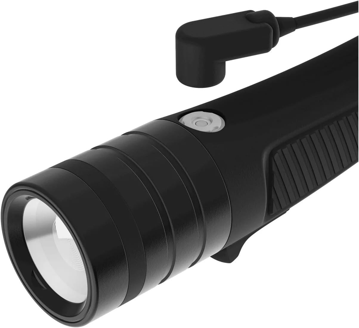 Underwater Flashlight - 1600 Lumens for Low-Visibility Waters, Ergonomic Design