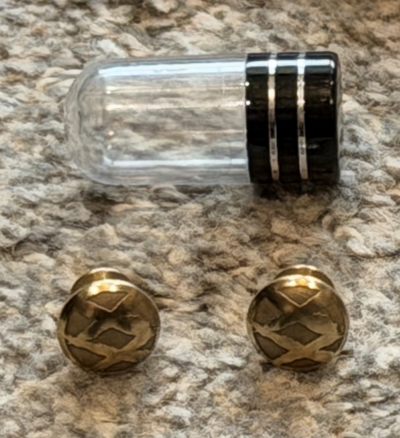 SuperDead brass flagship negative plugs - matching XX