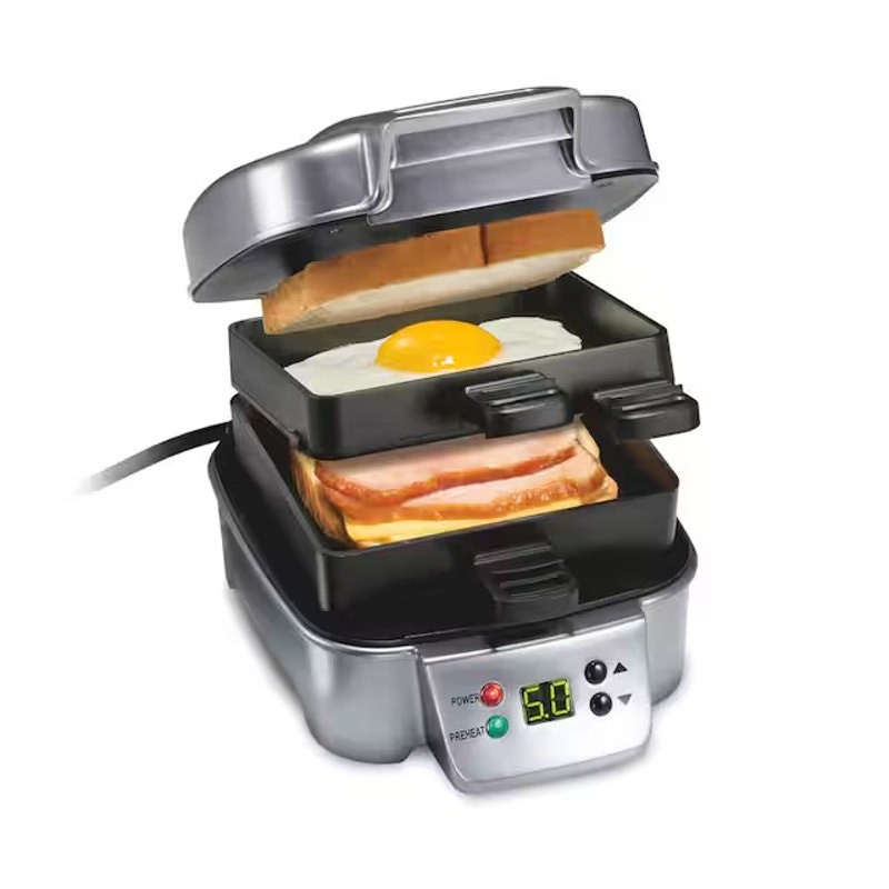 Hamilton Beach Sandwich Stacker Compact Hot Sandwich Maker New Without Box